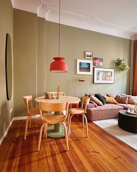 Living Dining Room Apartment, Berlin Interior Design, Best Greige Paint, Best Greige, Berlin Interior, Interior Magazine, Townhouse Interior, Greige Paint Colors, Greige Paint