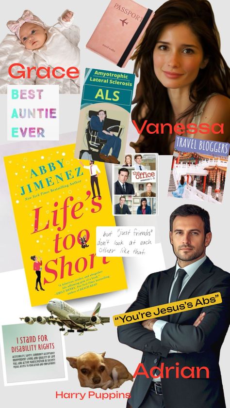 Life’s Too Short by Abby Jimenez  #books #bookcollage #booklover #abbyjimenez #lifestooshort Yours Truly Abby Jimenez, Abby Jimenez, Passport Travel, Independent Living, Beach Reading, Just Friends, Travel Wallets, Yours Truly, Life Is Short