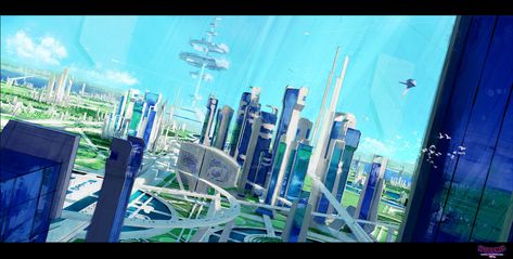 ArtStation - Spider-Man : Across the Spider-Verse (Nueva York Skyline) Spiderverse Wallpaper, Sci Fi Landscape, Hero Inspiration, Spider Man Across The Spider Verse, Sci Fi City, Across The Spider Verse, Wallpaper Earth, Entertainment Design, Marvel Comics Wallpaper