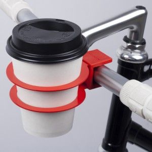 Cup+holder+by+Bookman++for+coffee-fuelled+cycling Bike Accessories Gadgets, Scooter Drawing, Bike Cup Holder, Bike Gadgets, Coffee Bike, Coffee Cup Holder, Cool Bike Accessories, Bicycle Handlebars, Bicycle Accessories