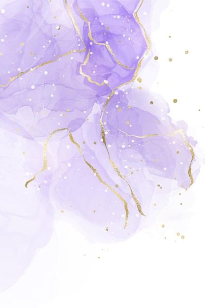 Fondo de acuarela líquida lavanda púrpur... | Premium Vector #Freepik #vector #geoda #acuarela-dorada #marmol-liquido #elegante Gold Foil Background, Colorful Wedding Invitations, Sparkles Background, Book Background, Gold Watercolor, Wallpaper Nature Flowers, Tablet Wallpaper, Science Fair Projects, Purple Watercolor