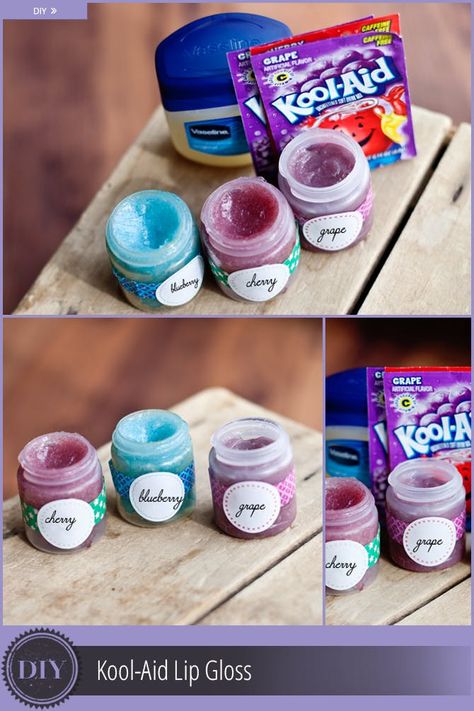 Lip Balm Recipes, Diy Lip Gloss, Diy Lip Balm, Diy Lips, The Krazy Coupon Lady, Krazy Coupon Lady, Easy Activities, Lip Glosses, Kool Aid