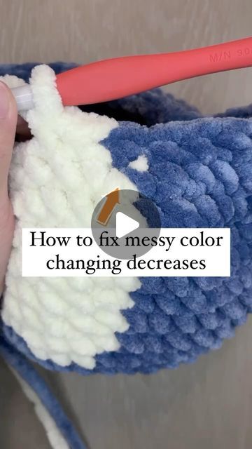 J&M Adorable Plushies on Instagram: "My new go-to way of making color changing decreases!   I’m not sure how common this stitch is… but there’s a couple in my snoring monster pattern 🙈  .  🏷️ #Crochet #craft #crochetaddict #crochetlove #amigurumi #yarn #yarnaddict #yarnlove #crochetersofinstagram #crochetinspiration #crocheteveryday #diy #crochettips" Crochet Change Color, Amigurumi Color Change, Crochet Seamless Color Change, How To Change Colors When Crocheting, Crochet Change Colors Seamlessly, How To Change Colour In Crochet, Crochet Color Change, Crochet Changing Colors Joining Yarn, Adorable Plushies