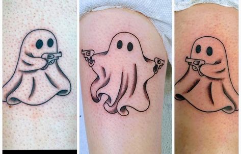 Mini Ghost Tattoo, Ghost Tattoo, Ghost, Tattoos