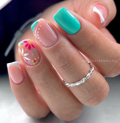 Nail 2024, Summer Gel Nails, Simple Gel Nails, Summery Nails, Vibrant Nails, Short Acrylic Nails Designs, Get Nails, Oval Nails, Spring Nail