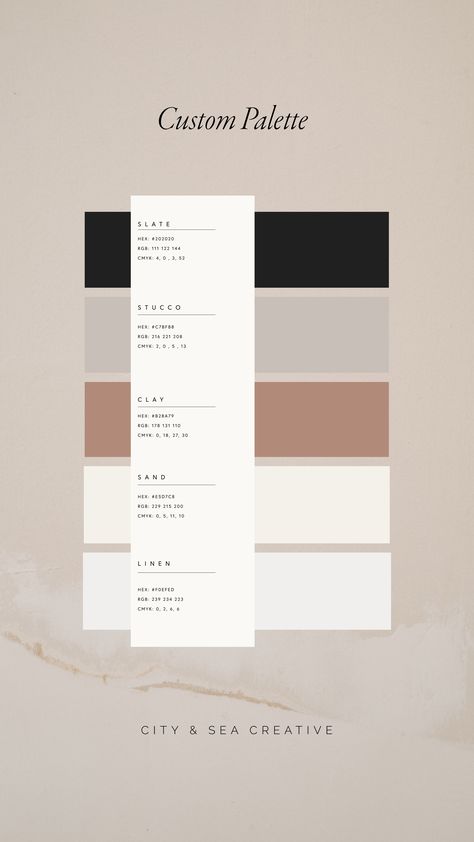 Chic Color Palette, Color Palette Warm, Web Design Color, Feminine Color Palette, Wedding Color Pallet, Color Palette Inspiration, Website Color Palette, Color Design Inspiration, Hex Color Palette