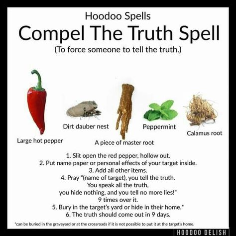 Compel the Truth Spell Hoodoo BOS Hoodoo Conjure Rootwork, Hoodoo Rootwork, Truth Spell, Hoodoo Magic, Hoodoo Conjure, Spells That Really Work, Hoodoo Spells, Voodoo Hoodoo, Authentic Love