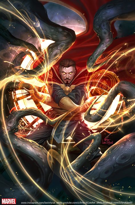 Inhyuk Lee, Doctor Strange Comic, Strange Wallpaper, Doctor Strange Art, Strange Art, Stephen Strange, Doctor Strange Marvel, Marvel Characters Art, Marvel Artwork