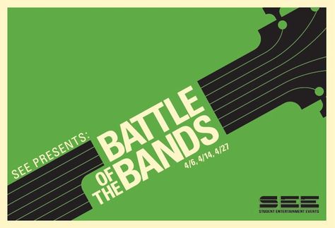 Battle of the bands | Posters | Pinterest | The Band ... Bands Posters, Pubmat Ideas, Homecoming Floats, School Graphics, Battle Of The Bands, Slim Jim, Event Poster Design, Concert Band, Concert Poster