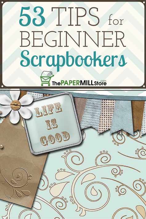 If you’re thinking about getting into the scrapbooking game, don’t let beginners’ nerves stop you!   Get started with 53 of the best tips for new scrapbookers. Here they are: Scrapbooking 101, Beginner Scrapbooking, Scrapbook Planner, Paper Blog, Scrapbook Book, Scrapbooking Techniques, Buku Skrap, Scrapbooking Photo, Wedding Scrapbook