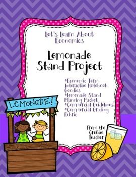 Let's Learn About Economics! Lemonade Stand Project Economic Vocabulary, What Is Economics, Vocabulary Worksheets, A Notebook, Lemonade Stand, Business Venture, Common Core Standards, Student Writing, Teacher Newsletter