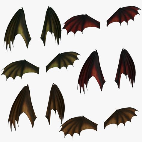 Dragon Wings Collection 3D Model #AD ,#Wings#Dragon#Model#Collection Wings Dragon, Dragon Model, Mythical Monsters, Nature 3d, Wings Art, Dragon Wings, Mythological Creatures, 3d Object, Character Reference