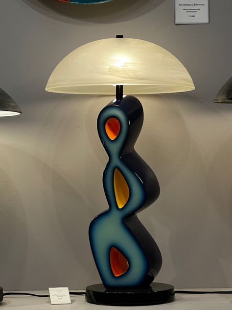 Jus a funky lamp Funny Lamps, Weird Lamps, Funky Bedside Table, Quirky Lamps, Fun Lamps, Funky Lamp, Funky Room Decor, Funky Room, Funky Lamps