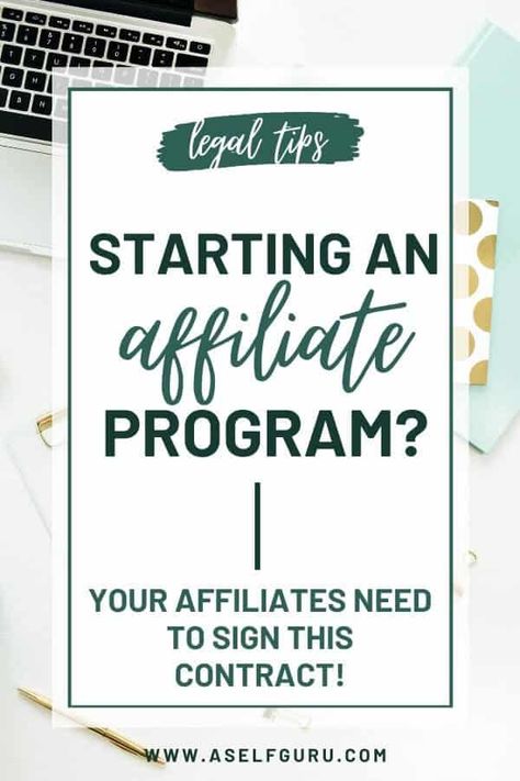 Starting an affiliate program for your products and services? You need this agreement to avoid being liable for your affiliates mistakes. Get your affiliates to sign this contract by clicking to accept your affiliate terms and conditions. This affiliate agreement is written by a lawyer and trusted by over 10,000 bloggers and entrepreneurs for their business, #affiliateprogram #affiliateagreement #affiliatetermsandconditions #legalcontract #businesstips #bloggingtips #affiliatemarketing Legal Templates, Online Surveys For Money, Blogging Resources, Etsy Seo, Sponsored Posts, Blog Tools, Contract Template, Blog Traffic, Money Making