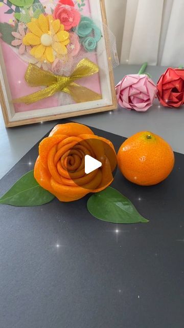 Simple and Easy Drawing Ideas on Instagram: "Making a rose from orange peels is a delightful DIY craft that sparks creativity for both parents and children! Let’s create a beautiful rose together! Start by bending the top of the first orange peel and wrapping it tightly to form the center of the rose. Then, take a second and third peel, wrapping them around the center to create the petals. For added fullness, grab a peel from another orange and repeat the layering technique. The result is a stunning, aromatic rose that’s perfect for decorating your space or giving as a unique gift. This fun and easy craft is a fantastic way for new moms to bond with their little ones while exploring their artistic sides!" Easy Drawing Ideas, Orange Peels, Sides Easy, Easy Craft, Easy Drawing, Orange Peel, Beautiful Rose, A Rose, The Rose