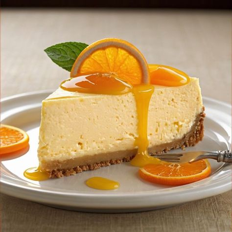 Kitchen Flavorista | 🍊 Indulge in the refreshing flavors of our Whimsical Orange Cheesecake | Facebook Cheesecake Aesthetic, Orange Desserts, Orange Cheesecake Recipes, Orange Recipes Dessert, Fisker Karma, Food References, Orange Cheesecake, Orange Dessert, Digital Food