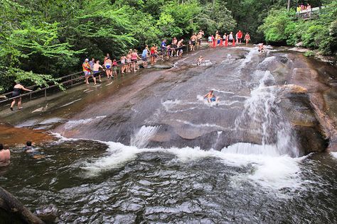 Sliding Rock North Carolina, Natural Water Slide, Gorges State Park, Mountain Trip, Slide Rock, Smokey Mountain, Pisgah National Forest, Nc Mountains, North Carolina Mountains