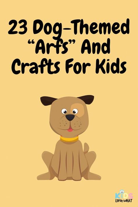 23 Dog-Themed "Arfs" And Crafts For Kids - Kids Love WHAT Dog Themed Crafts, Puppy Puzzle, Puppy Crafts, Dog At Home, Search And Rescue Dogs, Dog Movies, Famous Dogs, Back To School Crafts, Dog Camping