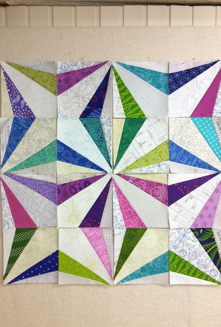 Hail To The Queen... Bee! | Campbell Soup Diary Free Paper Piecing Patterns, Paper Pieced Quilt Patterns, Foundation Paper Piecing Patterns, Quilt Modernen, Quilt Square Patterns, Paper Pieced Quilt, Scrap Quilt Patterns, Crazy Quilting, Campbell Soup