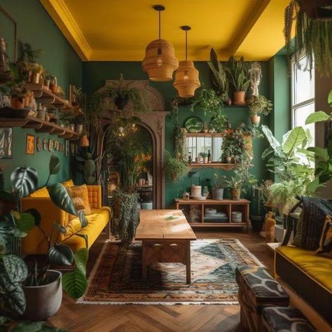 Earthy Home Decor, Earthy Home, Ideas Living Room, Living Room Green, Home Decorating Ideas, Green Rooms, Boho Living, Boho Living Room, Decor Living Room