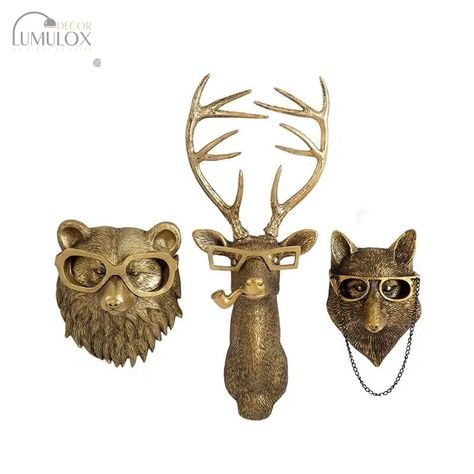 Introducing our Antique Bronze Resin Animal Pendant, featuring a golden deer head wall storage hook, an elegant and functional accessory that adds a touch of vintage charm to your background wall and decor: This deer head wall storage hook is a beautiful blend of antique aesthetics and functionality. Crafted with intricate details and finished in antique bronze resin, it serves as both a decorative figurine and a practical storage solution. Use this wall hook to hang various items, such as coats Deer Wall Mount, Up Background, Golden Deer, Animal Head Wall, Rabbit Head, Advertising Gifts, Animal Pendant, Deer Wall, Animal Wall Decor