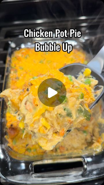 Katie Cross on Instagram: "Chicken Pot Pie Bubble Up!! This is such an easy and delicious recipe! 🔥🔥 #easyrecipe #quickrecipes #chicken #potpie #comfortfood" Chicken Potpie, Chicken Meals, Bubble Up, Pot Pies Recipes, Chicken Pot Pie Recipes, Cajun Chicken, Canned Chicken, Chicken Pot, Chicken Casserole