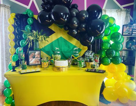 Jamaican Decor, Jamaican Party, Caribbean Party, Island Party, Red Tattoos, Sweetest Thing, Themed Events, Balloon Decor, Baby Shower Theme