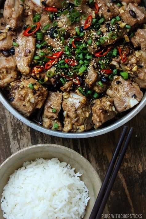 Steamed Pork Ribs, Chinese Spare Ribs, Fermented Black Beans, Country Ribs, Steamed Pork, Mapo Tofu, Steam Recipes, Black Bean Sauce, Meatball Recipe