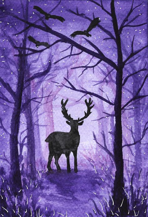 Purple Forest Painting, Fantasy Painting Ideas, Inquisitor Lavellan, Aesthetic Purple Wallpaper, Law Tattoo, Orange Prints, Pink And Purple Background, Purple Artwork, Purple Forest