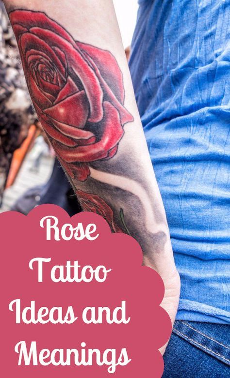 Rose Tattoo With Meaning, Rose Tattoo Meaning For Women, A Rose Tattoo, Tattoo Symbolism, Rose Color Meanings, Symbolism Meaning, Rose Tattoo Meaning, Pink Rose Tattoos, Flower Tattoo Meanings