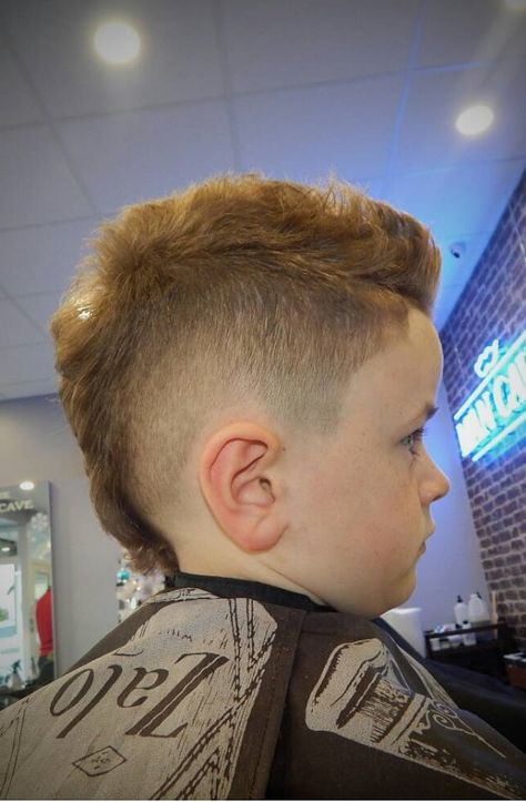 Boys Haircut 4 Year, Kids Mohawk Haircut, Boys Mohawk Haircut, Mohawk Boys, Boys Faux Hawk, Boys Mohawk, Popular Boys Haircuts, Mullet Fade