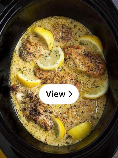 Lemon8 · Crock Pot Creamy Lemon Garlic Butter Chicken ✨✨🤌 · @Jessica Crock Pot Creamy Lemon Garlic Chicken, Crockpot Creamy Lemon Garlic Butter Chicken, Crock Pot Creamy Lemon Garlic Butter Chicken, Crock Pot Lemon Garlic Butter Chicken, Lemon Garlic Butter Chicken, Lemon Garlic Chicken Thighs, Crockpot Meat, Crockpot Side Dishes, Lemon Herb Chicken