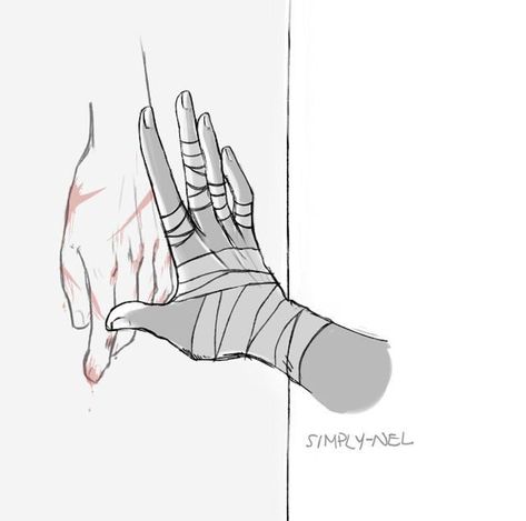 Anime Hand Bandage, Hand Bandages Drawing, Dazai Hands, Sketsa Ideas, People Anatomy, Bsd Dazai, Voltron Tumblr, Anime Hands, Hand Drawing Reference