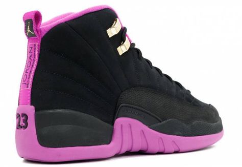 Air Jordan 12 XII Retro "KINGS" Hyper Violet 510815-018 Girls Wearing Jordans, Jordan Outfit Women, Jordan Bred, Jordan 11 Outfit Women, Retro Jordans 11, Authentic Jordans, Jordans Girls, Jordan Model, Jordan Shoes Girls