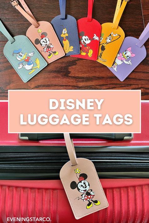 The perfect luggage tags for Disney fans. This set of 6 luggage tags includes Mickey Mouse, Minnie Mouse, Donald Duck, Daisy Duck, Goofy and Pluto. Disney Luggage Tags, Goofy And Pluto, Hamilton Canada, Disney Luggage, Alice In Wonderland Flowers, Disney Polynesian, Peter Pan Disney, Polynesian Resort, Disney Dreams