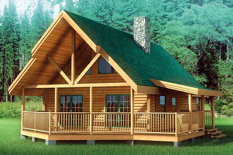 chalet log home from Hochstetler milling Grid Building, Log Cabin Flooring, Log Cabin Home Kits, Rustic Mountain Homes, Log Home Kits, Log Cabin Plans, Log Cabin Floor Plans, Log Home Floor Plans, Log Home Plans