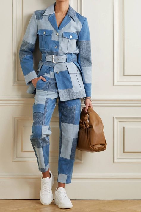 Ropa Upcycling, Net Sustain, Patchwork Denim Jacket, Patchwork Clothes, Spring Denim, Days Challenge, Denim Inspiration, Denim Ideas, Patchwork Jacket