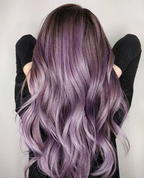 This color is mystifying. 🔮 @oliviahuynhhair and @hairby.ri created this violet metallic look and we can’t get enough of it! Tag a friend… Lavender Hair Color Ideas, Lavender Hair Dye, Lavender Hair Ombre, Lavender Hair Colors, Light Purple Hair, Creative Hair Color, Violet Hair, Lilac Hair, Hair Color Pastel