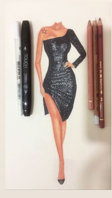 Short Dresses Sketches Design, Sequin Dress Illustration, Fashion Illustration Sketches Dresses Outfit, Dress Illustration Fashion, Dresses Fashion Illustration, Dresses Fashion Design, Fashion Illustration Poses, Fashion Model Sketch, Fashion Illustration Collage