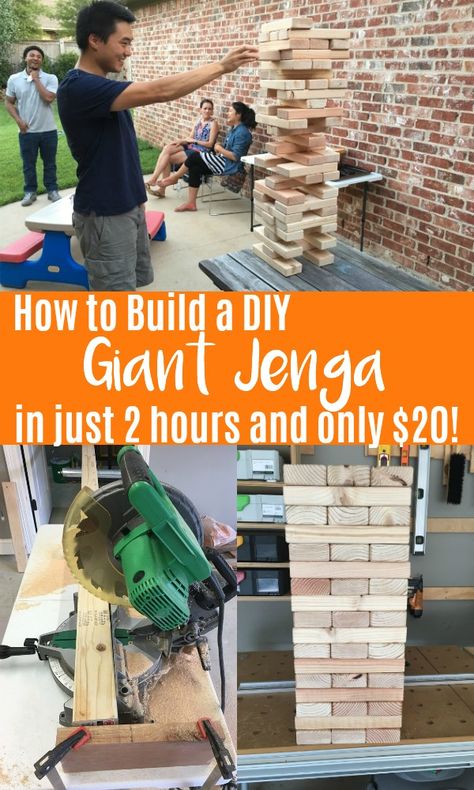 Life Size Jenga Diy, Diy Outdoor Jenga Set, Yard Jenga Diy How To Make, Outdoor Jenga Game Diy, Outside Jenga Game Diy, Large Jenga Diy, Large Yard Games Diy, Outdoor Jenga Diy, Wedding Giant Jenga