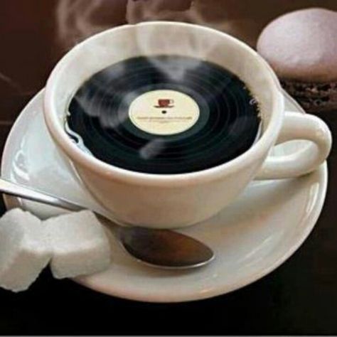 Black Coffee. Coffee Music, Musical Art, Record Players, My Cup Of Tea, Coffee Cafe, Coffee Love, Vinyl Art, Coffee Addict, Coffee Break