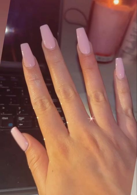 Cute Ballerina Nails Medium, Cute Nail Designs Coffin Medium, Pretty Nails Coffin Medium, Cute Simple Nails Coffin Medium, Nails Acrylic Ballerina Medium, Medium Length Coffin Acrylic Nails Pink, Coffin Shape Pink Nails, Narrow Coffin Acrylic Nails, Coffin Plain Nails