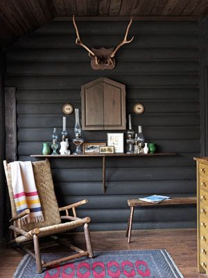 Cabin Decorating Ideas - Log Cabin Interior Design - Country Living Log Cabin Interior Design, Interior Design Country, Modern Cabin Decor, Chic Cabin, Cabin Decorating, Cabin Interior Design, Log Cabin Interior, Cabin Chic, Log Cabin Ideas