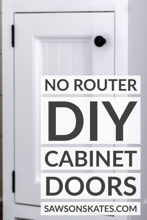 Diy Cabinet Doors Easy, How To Make Cabinet Doors, Cheap Cabinet Doors, Making Cabinet Doors, Diy Kitchen Cabinet Doors, Homemade Cabinets, Diy Shaker Cabinets, Diy Beadboard, Diy Shelf Brackets