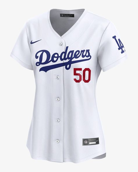 Mookie Betts Los Angeles Dodgers Women's Nike Dri-FIT ADV MLB Limited Jersey. Nike.com Dodgers Gear, Mookie Betts, Nike Jersey, Baseball Fan, White Jersey, Los Angeles Dodgers, Mlb Baseball, World Series, White Style