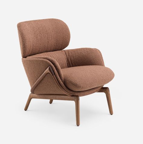 ELYSIA LOUNGE CHAIR – DANISH OILED WALNUT + ELLE 350 https://www.thefutureperfect.com/ Walnut Timber, White Upholstery, American Black Walnut, Future Perfect, Danish Oil, Black Oil, Single Sofa, Timber Frame, White Oak