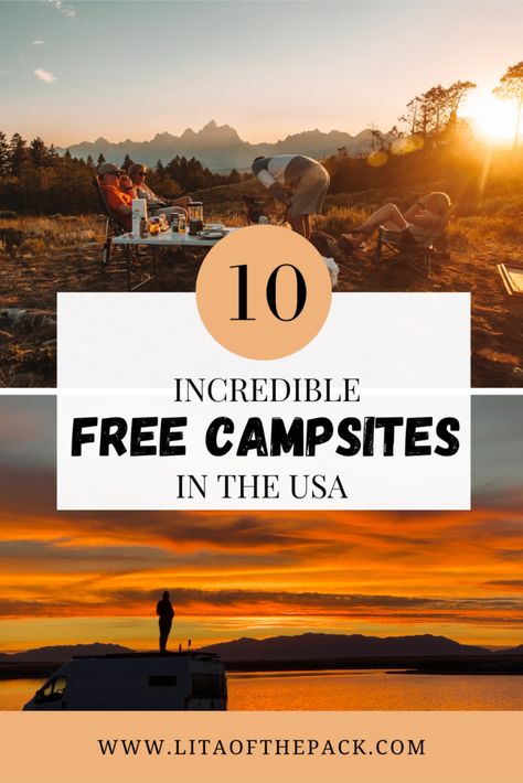 Ready to try some budget camping? Get this great list of the 10 best free campsites in the US, including camping near national parks, mountains, and state parks. Find out some key things you need to know about dispersed camping and boondocking. Get ready to get outdoors and see why these spots are some of the best! Best Campgrounds In America, Budget Camping, Dispersed Camping, Dry Camping, Best Campgrounds, Backcountry Camping, Capitol Reef National Park, Hiking Spots, Us Road Trip