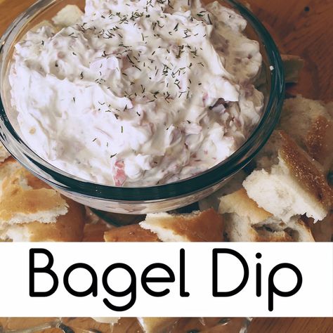 Bagel Dip Recipe by SUGAR MAPLE notes #bageldip #partydip #recipes #recipe #partyrecipes #dishtopass Bagel Dip Recipe, Dips Savory, Cold Appetizers Easy, Bagel Dip, Party Dip Recipes, Easy Cold, Snack Dip, Party Snack, Amazing Appetizers