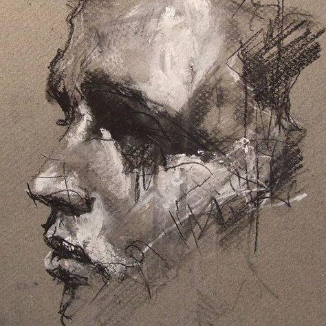 Guy Denning, Charcoal Art, Sketch Painting, Abstract Portrait, Life Drawing, A Drawing, Drawing People, Art Paint, Figurative Art