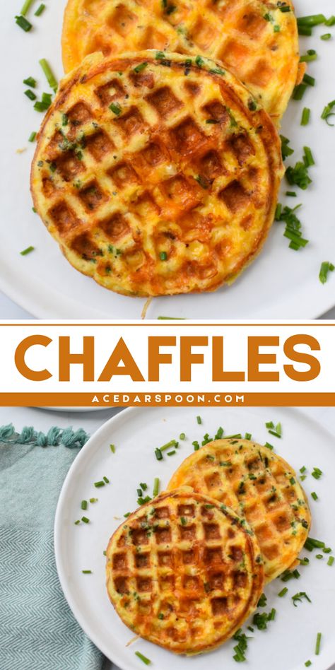 Add this Chaffles Recipe to your breakfast on-the-go ideas! These cheese and egg waffles are protein-packed and simple to make. Pin this easy back-to-school recipe! Egg And Cheese Waffles, Healthy Egg Casserole, Egg Waffle Recipe, Easter Brunch Cocktails, Easter Sunday Breakfast, Easter Drinks, Chaffles Recipe, Easy Quick Breakfast, Egg Waffles